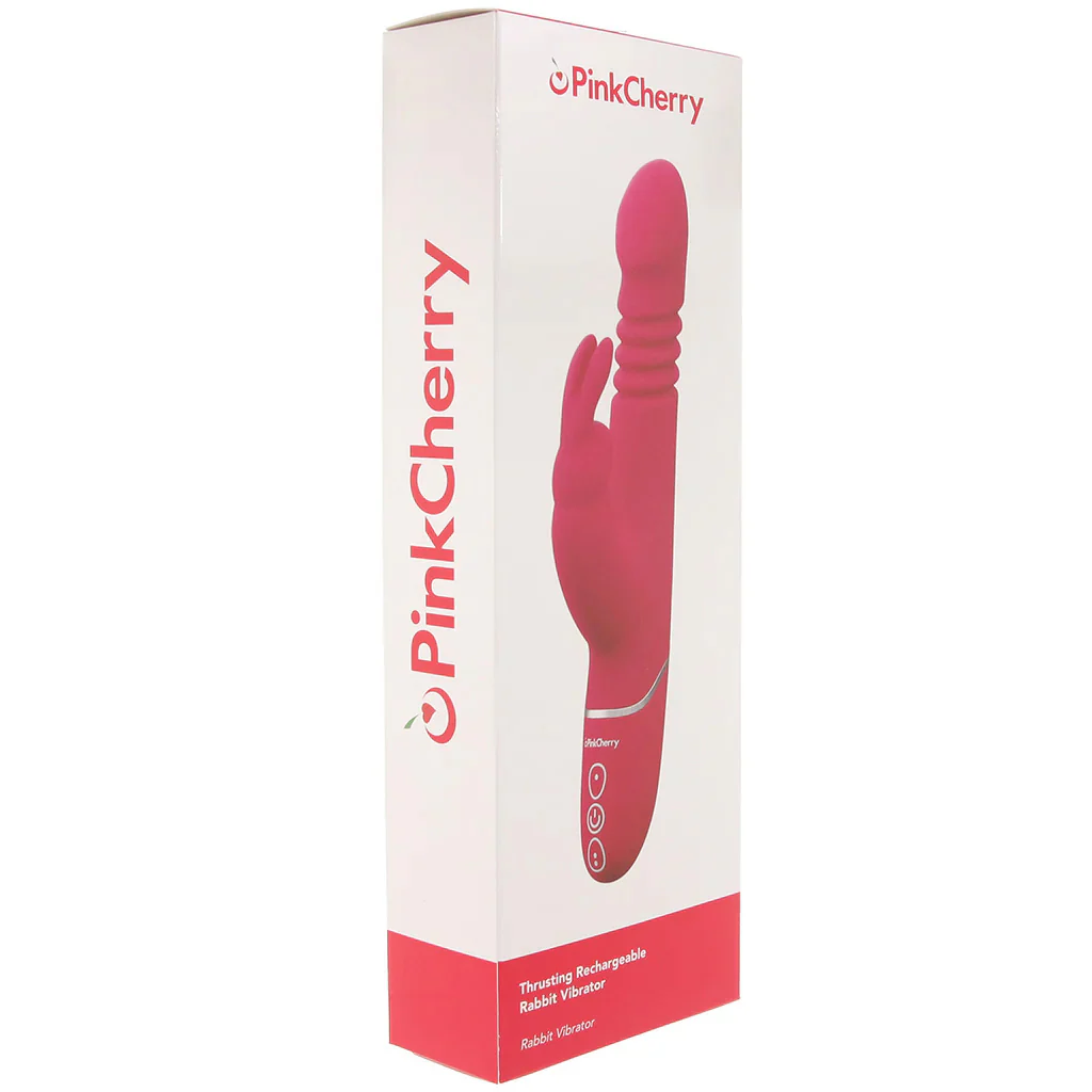 PinkCherry Thrusting Rabbit Vibe in Pink - Image 9