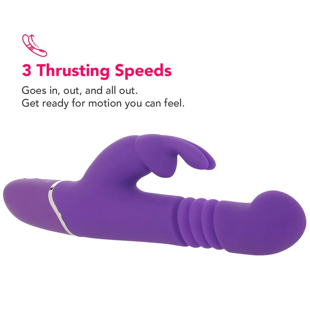 PinkCherry Thrusting Rabbit Vibe in Purple - Image 5