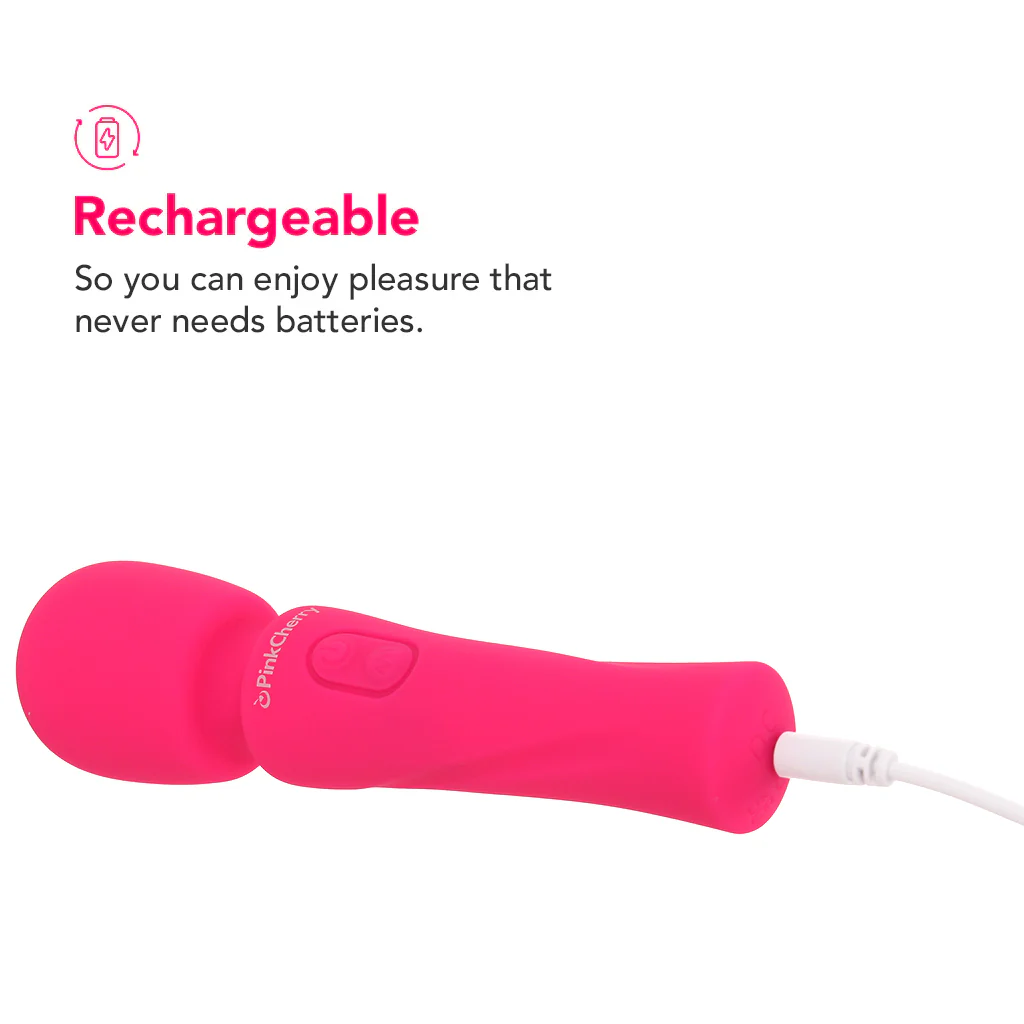 PinkCherry Travel Massager Wand - Image 5