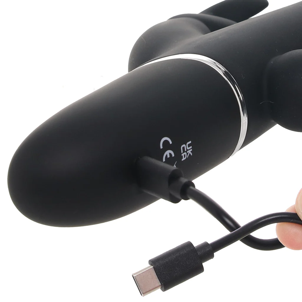 PinkCherry Triple Rabbit Vibe in Black - Image 8