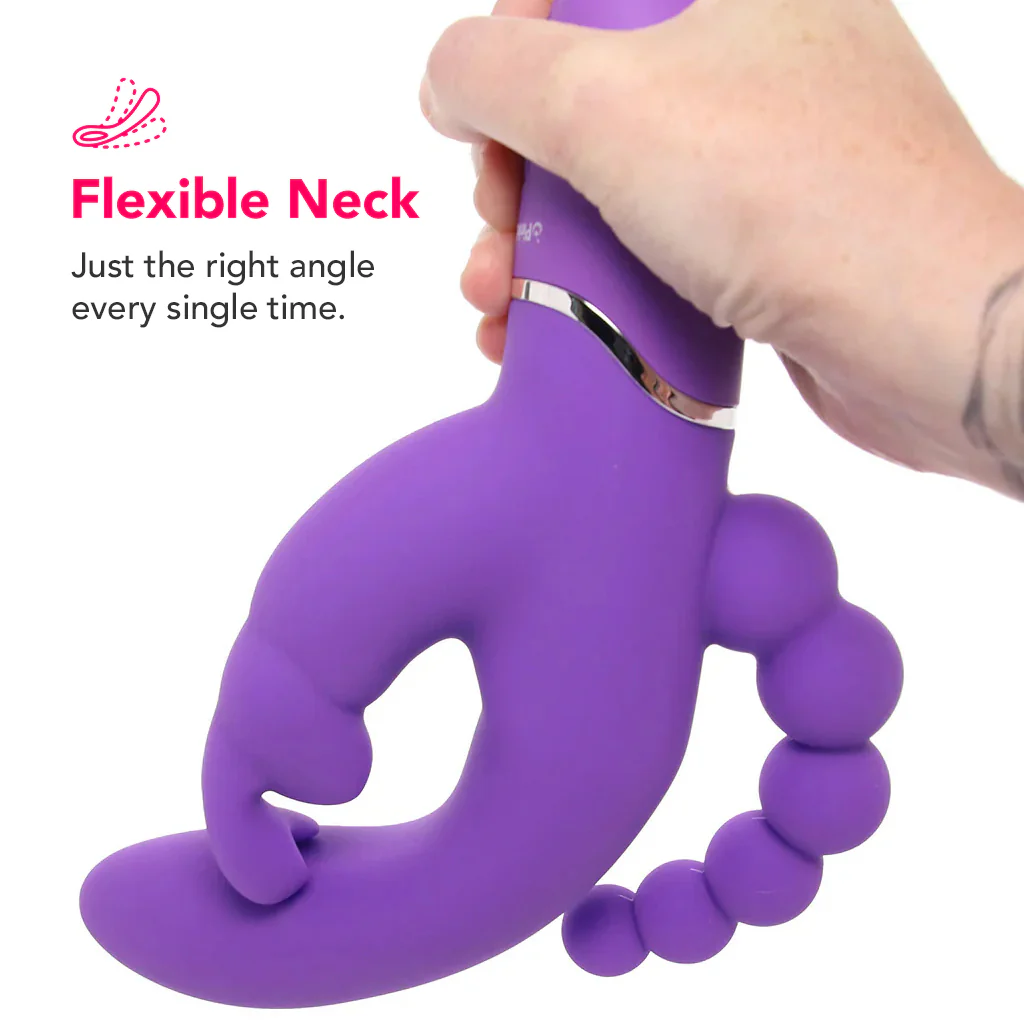 PinkCherry Triple Rabbit Vibe in Purple - Image 7