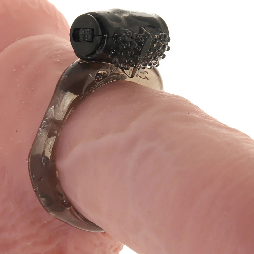 PinkCherry Vibrating Cock Ring in Smoke - Image 2