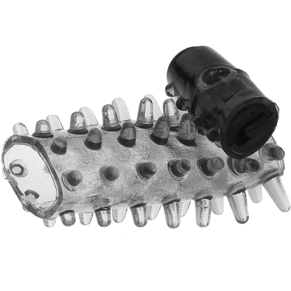 PinkCherry Vibrating Cock Sleeve in Smoke - Image 5