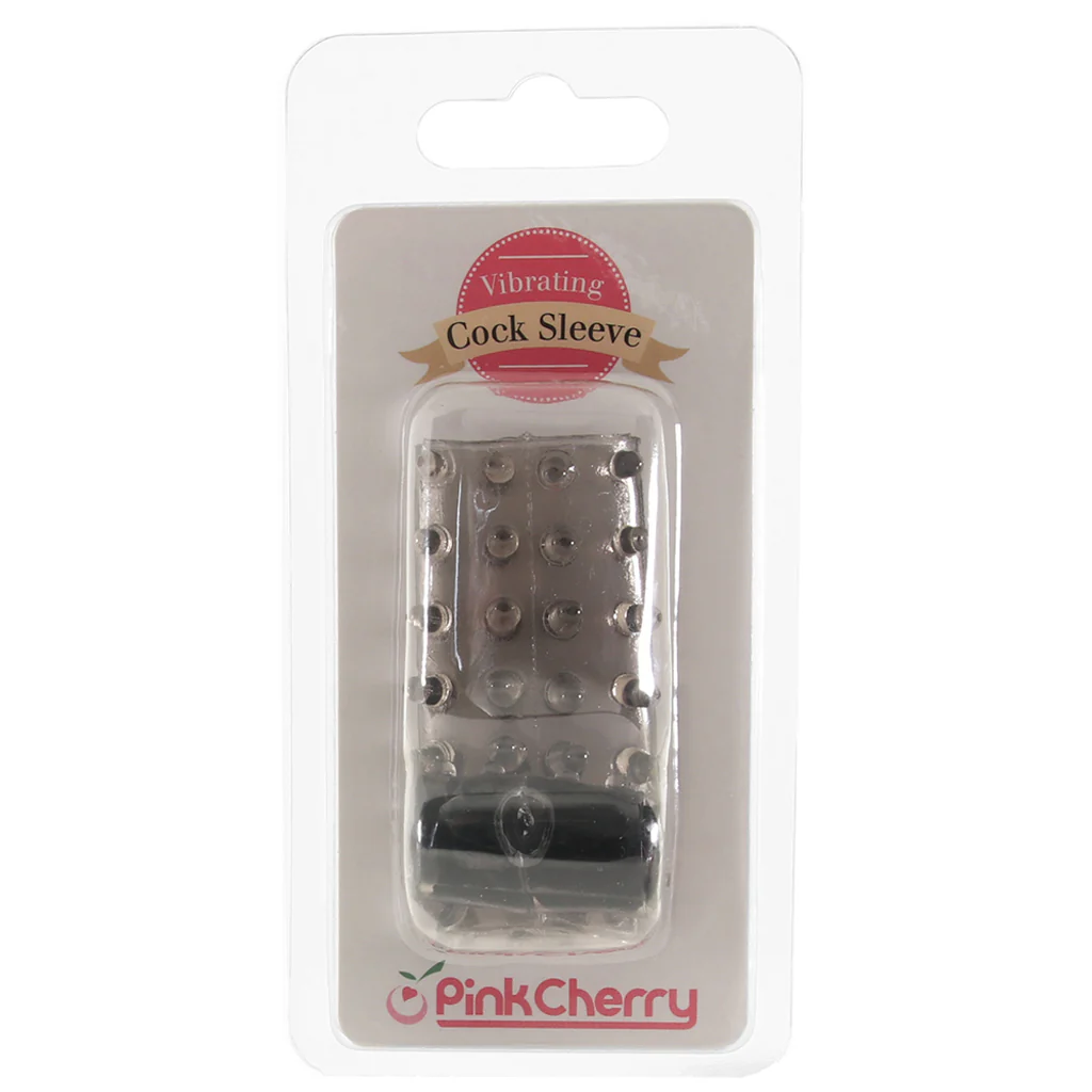 PinkCherry Vibrating Cock Sleeve in Smoke - Image 6