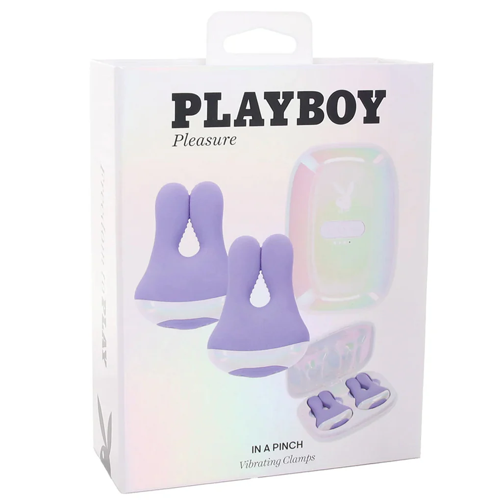 Playboy In a Pinch Vibrating Clamps with Recharge Case - Image 9