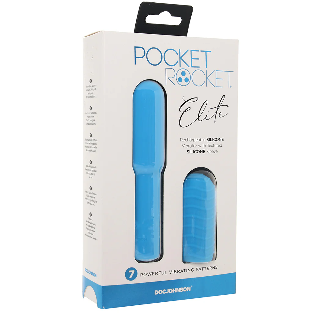 Pocket Rocket Elite Vibe with Texture Sleeve in Sky Blue - Image 9