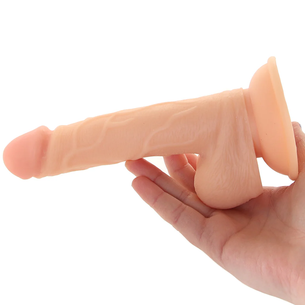 Pop Peckers 6.5 Inch  Ballsy Dildo in Light - Image 4