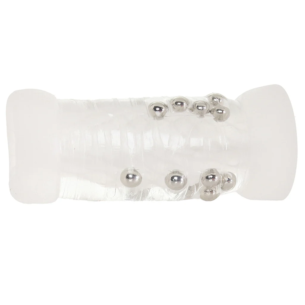 Pop Sock! Beaded Stroker in Clear - Image 3