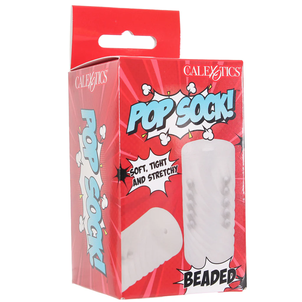 Pop Sock! Beaded Stroker in Clear - Image 6