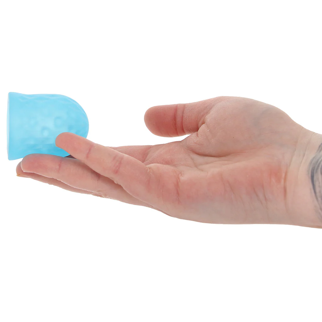 Pop Sock! Tickler Mini Stroker in Blue - Image 4