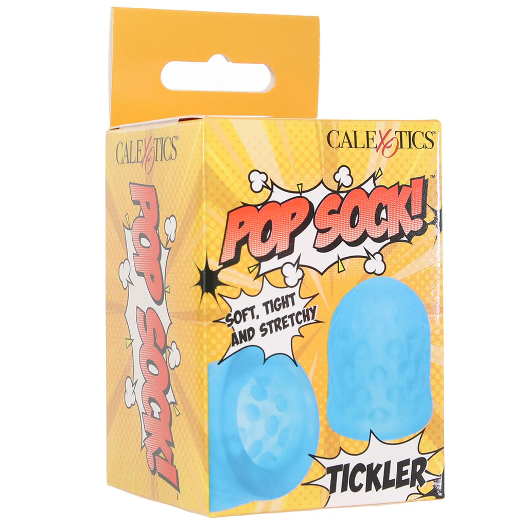 Pop Sock! Tickler Mini Stroker in Blue - Image 6