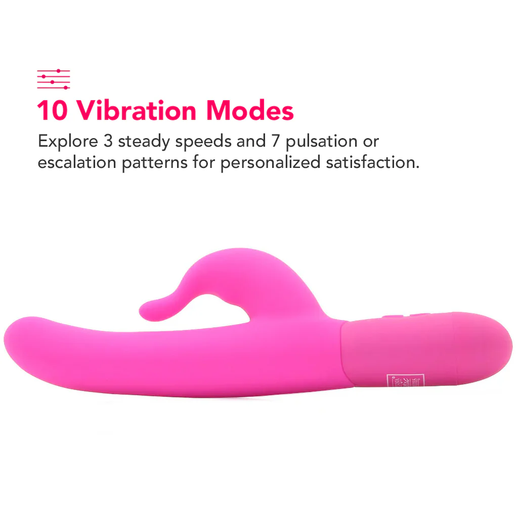 Posh 10-Function Silicone Teasing Tickler Vibe in Pink - Image 3
