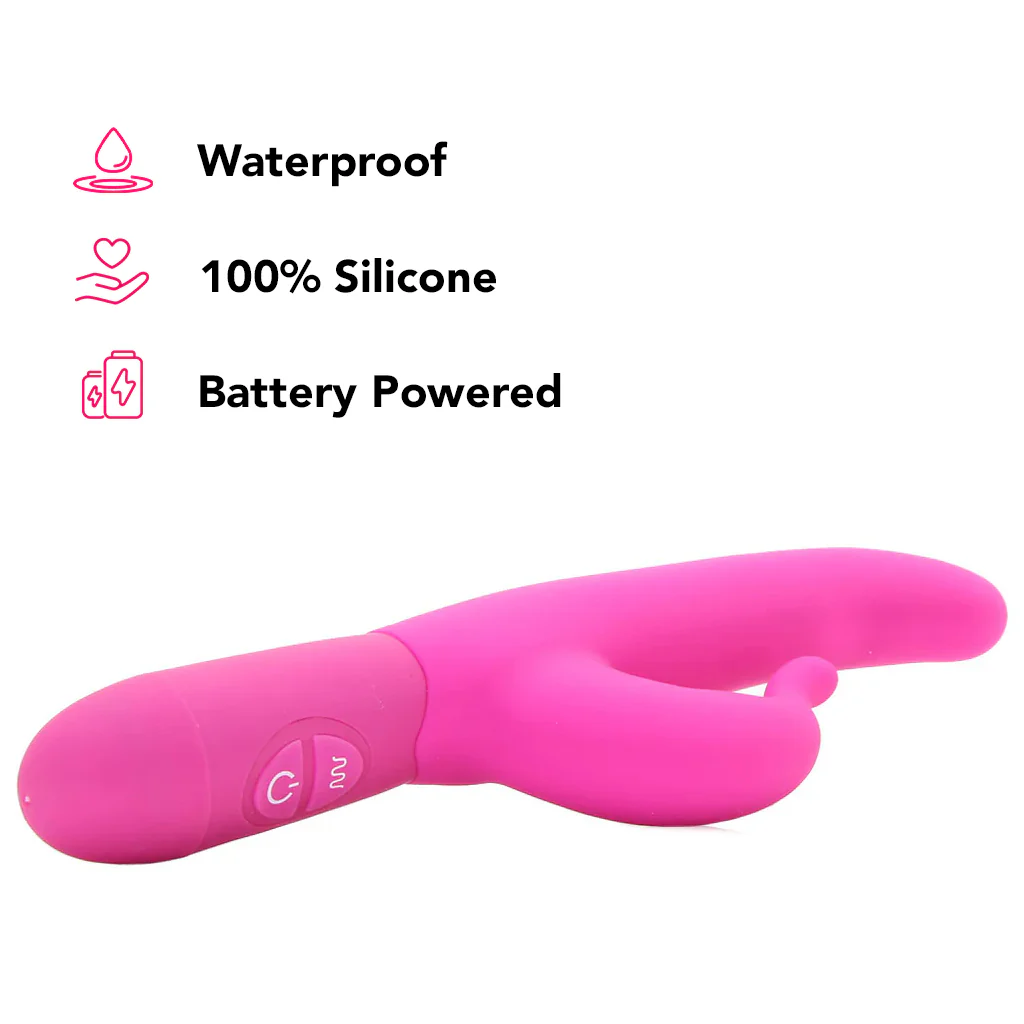 Posh 10-Function Silicone Teasing Tickler Vibe in Pink - Image 5