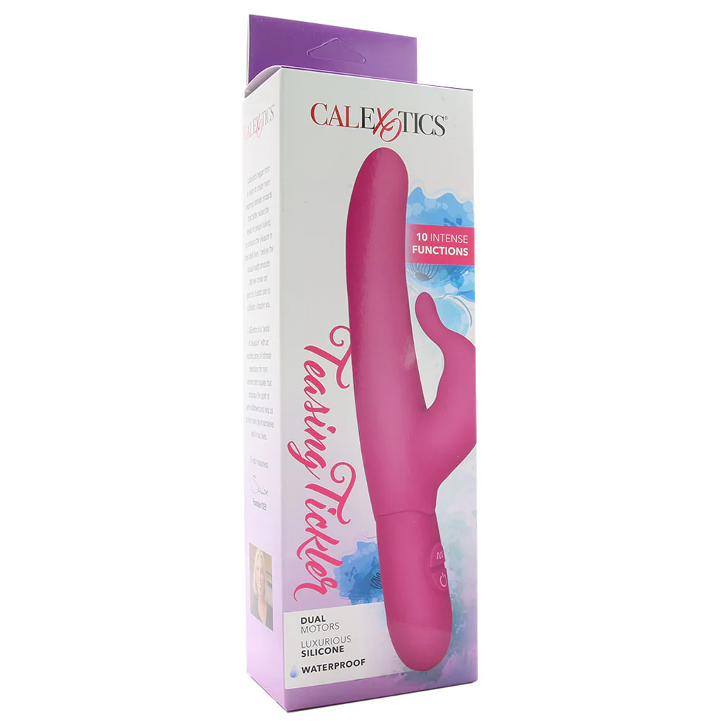 Posh 10-Function Silicone Teasing Tickler Vibe in Pink - Image 6