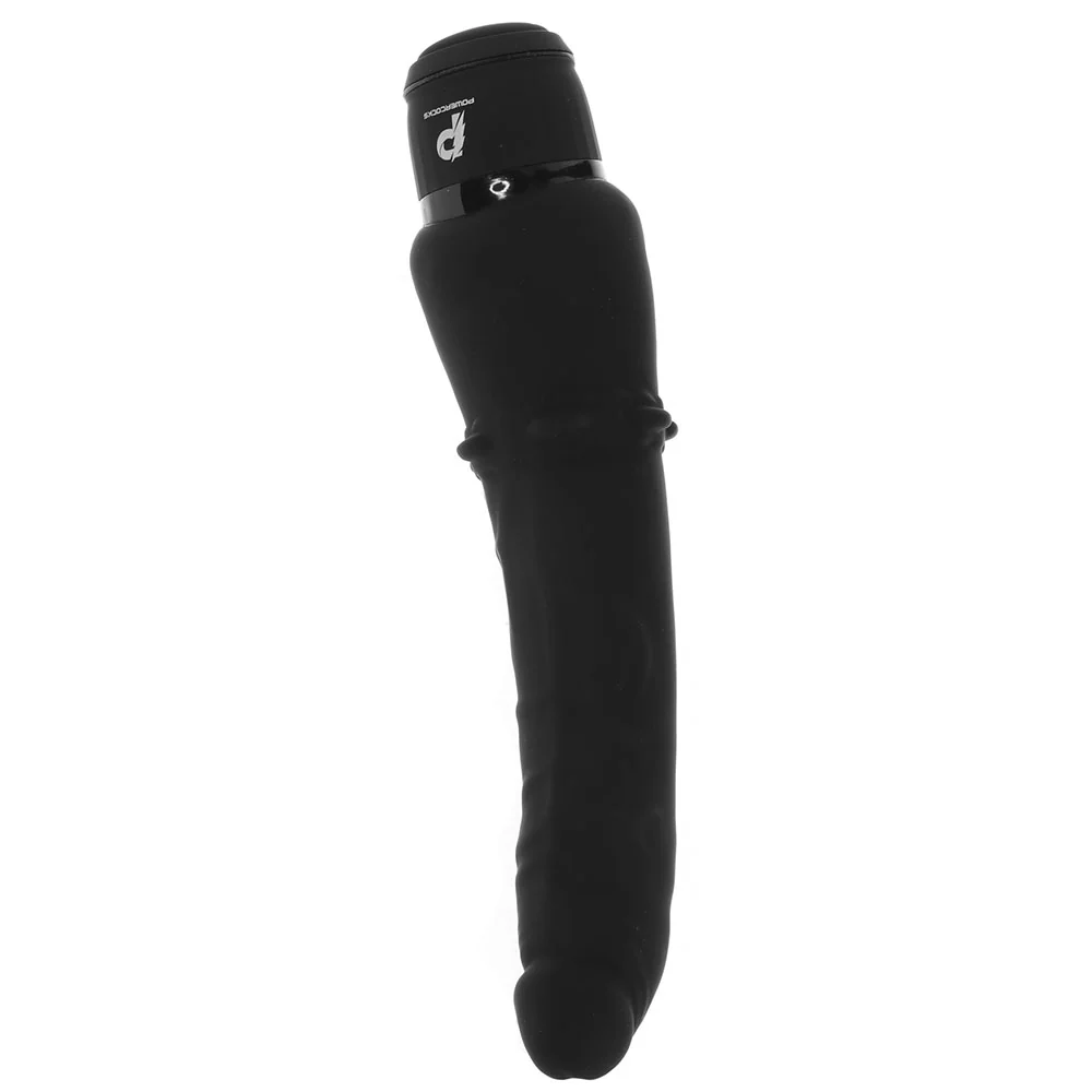Power Cock 7 Inch Slim Realistic Vibe in Black - Image 3