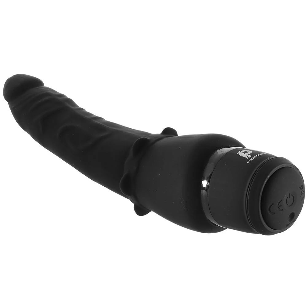 Power Cock 7 Inch Slim Realistic Vibe in Black - Image 5