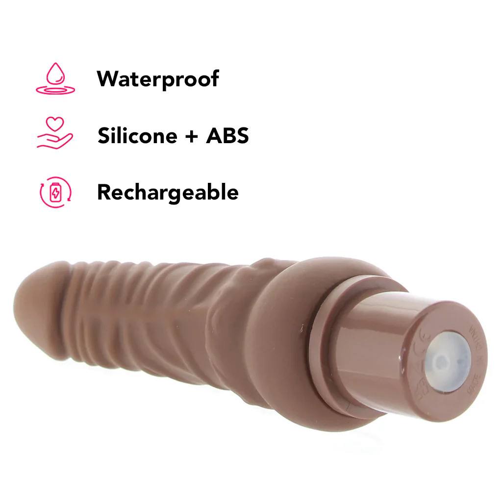 Power Stud Rechargeable Curvy Vibe in Brown - Image 5
