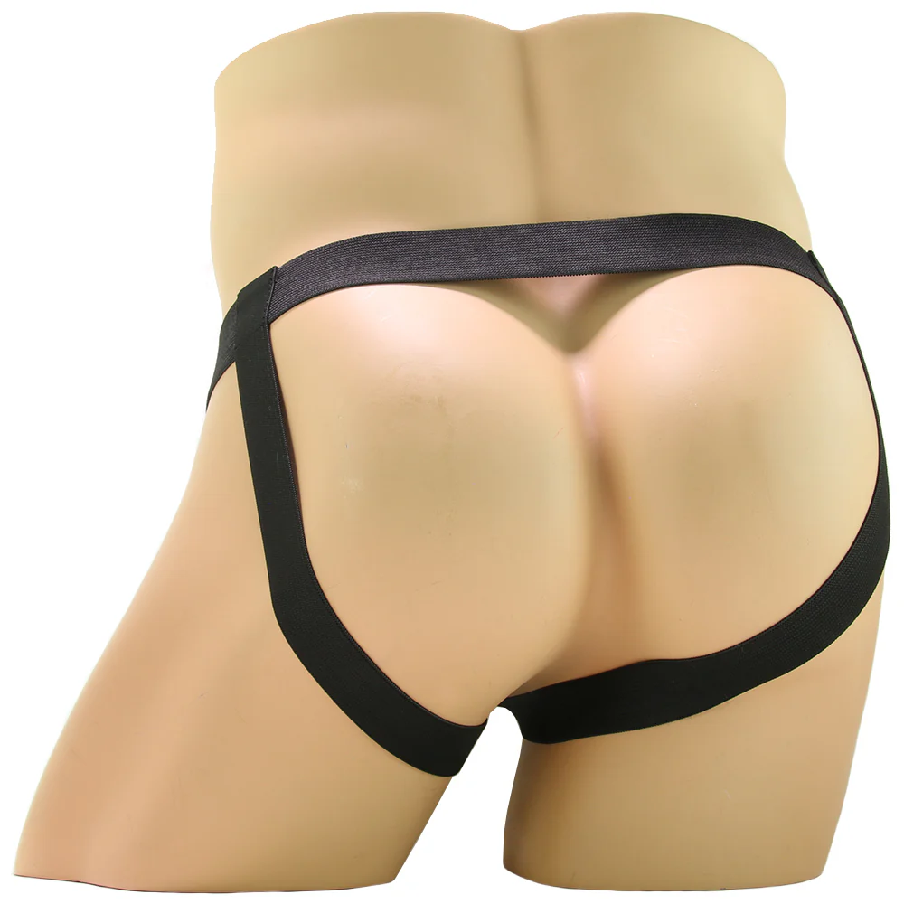 PPA Hollow Silicone Strap-On with Jock Strap in Brown - Image 5