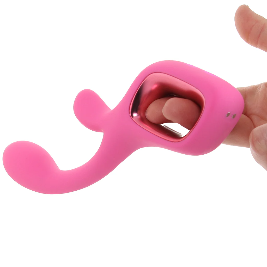 Pretty in Pink Velvet G-Spot Rabbit Vibe - Image 6