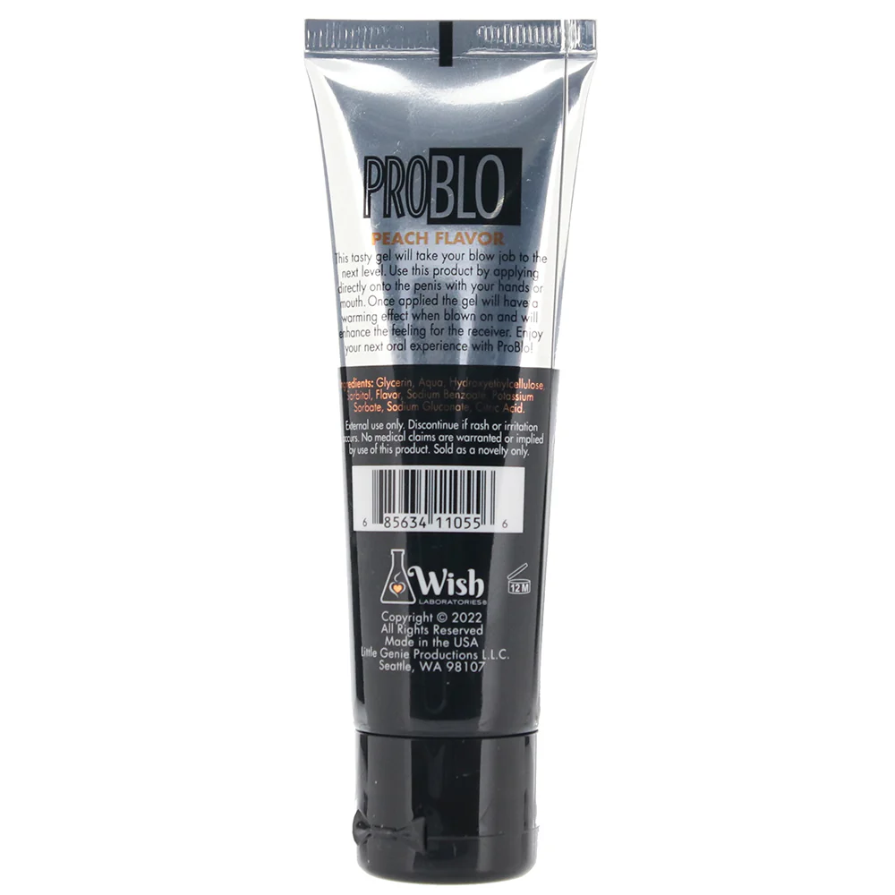 Pro Blo Flavored Oral Gel 1.5oz/44ml in Peach - Image 4