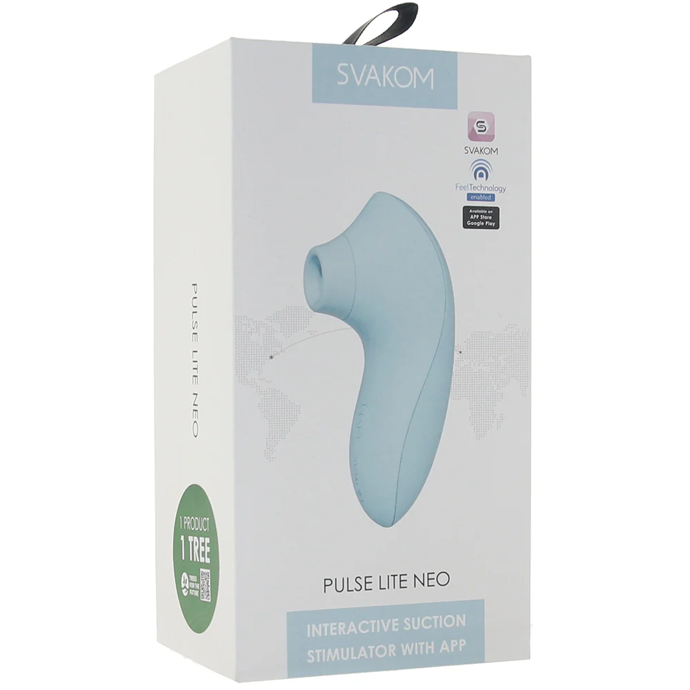 Pulse Lite Neo Suction Stimulator with App in Seafoam Blue - Image 6