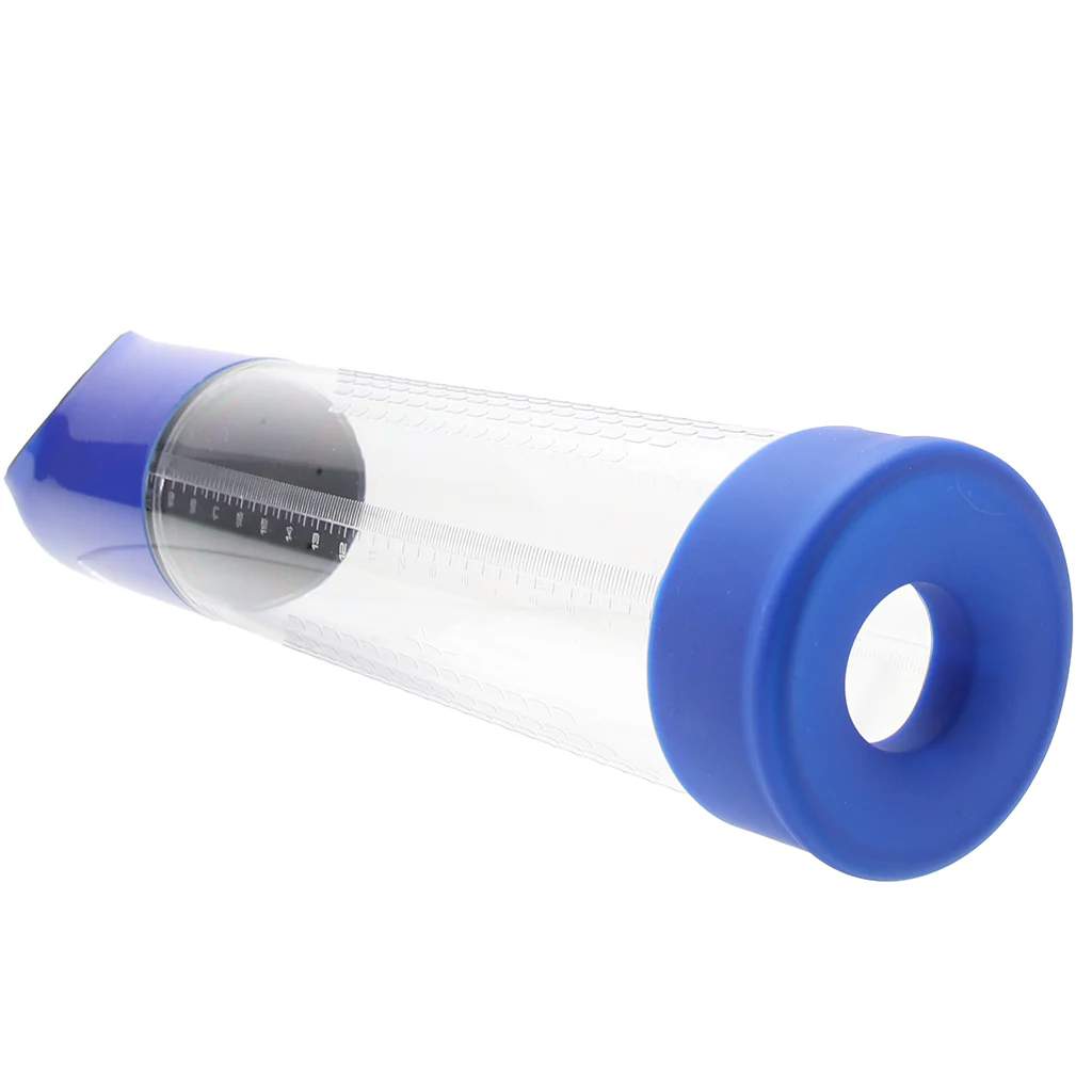 Pumped Automatic Waterproof Penis Pump in Blue - Image 2