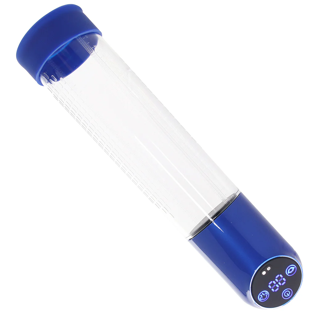 Pumped Automatic Waterproof Penis Pump in Blue - Image 3