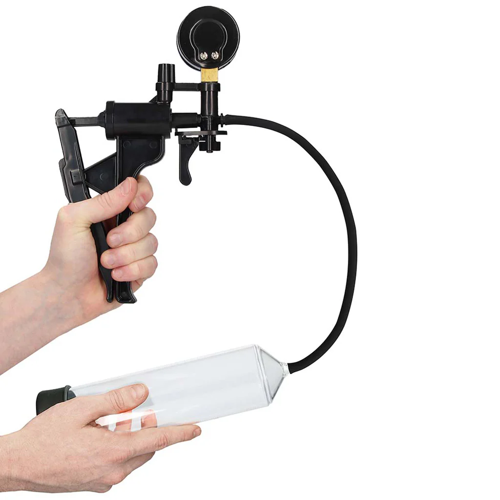 Pumped Elite Beginner Pump with PSI Gauge in Clear - Image 4