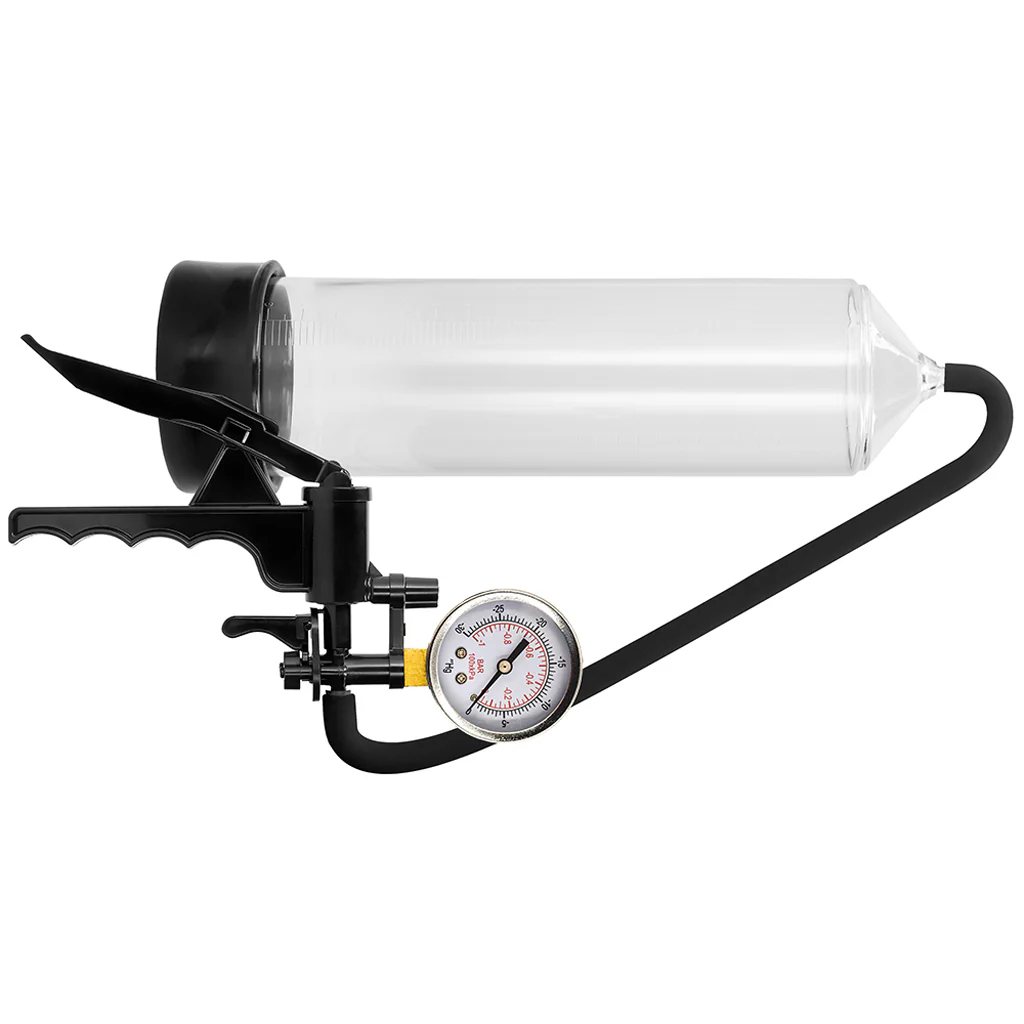 Pumped Elite Beginner Pump with PSI Gauge in Clear - Image 5