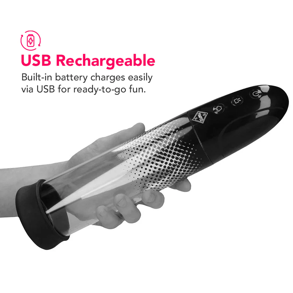 Pumped Rechargeable Automatic Luv Pump in Black - Image 4