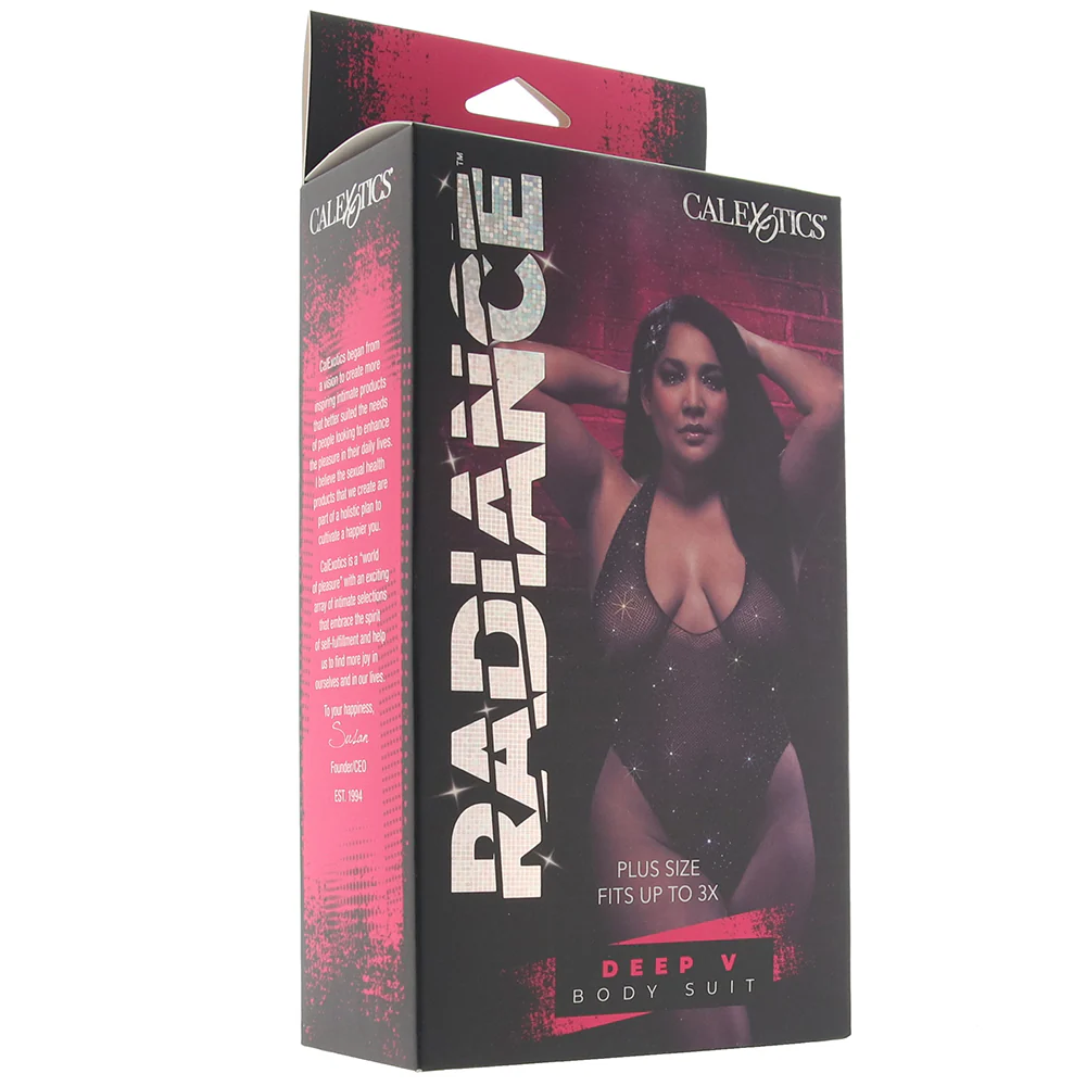 Radiance Deep V Black Body Suit XL - Image 6