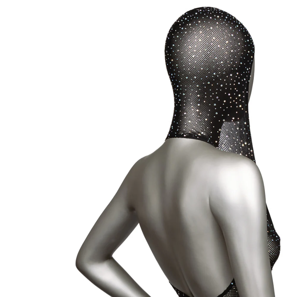 Radiance Hooded Deep V Bodysuit XL - Image 4