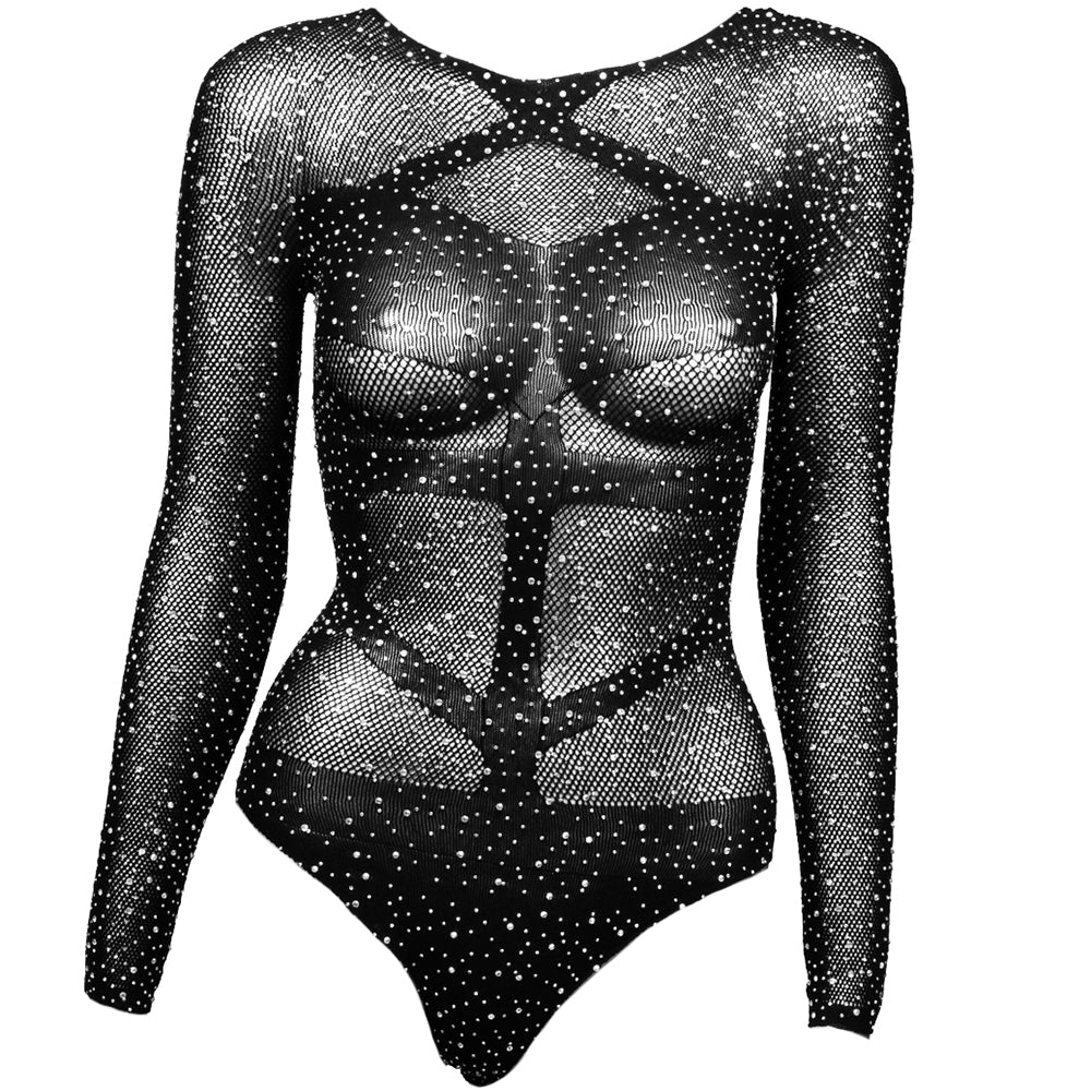 Radiance Long Sleeve Black Body Suit - Image 2