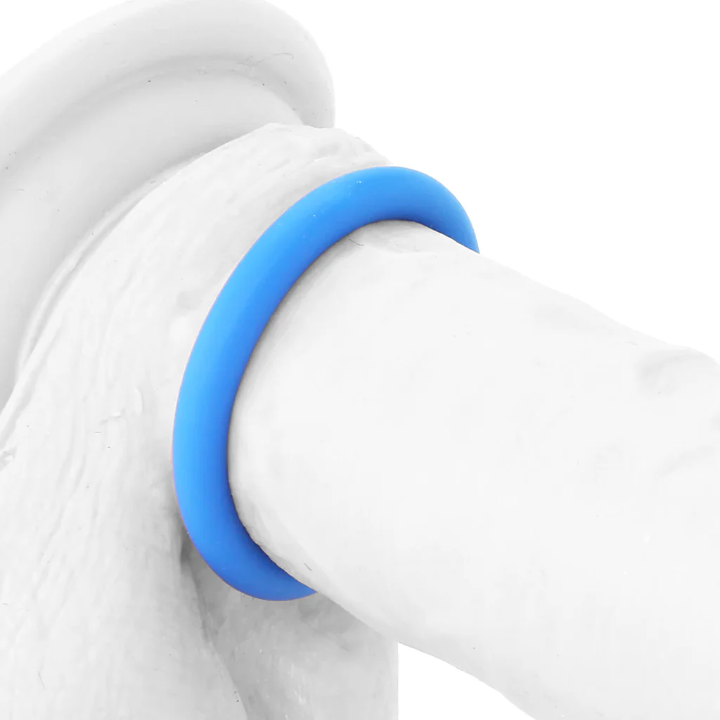 Ram Silicone Cock Rings #1 in Blue - Image 2