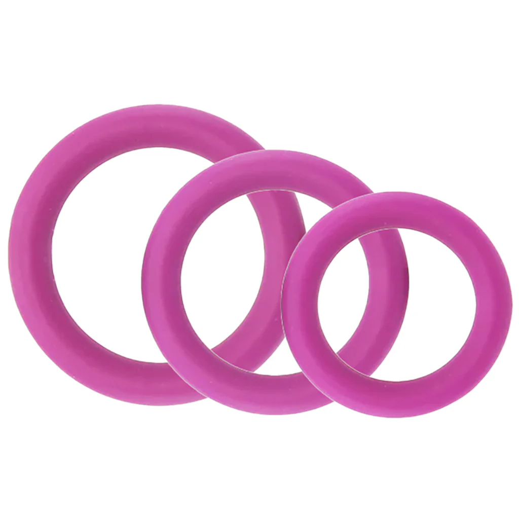 Silicone Cock Rings #2 in Purple - Image 4