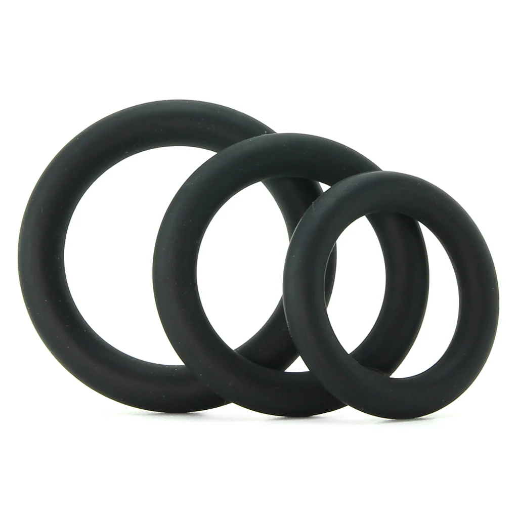 Ram Silicone Cock Rings #3 in Black - Image 3