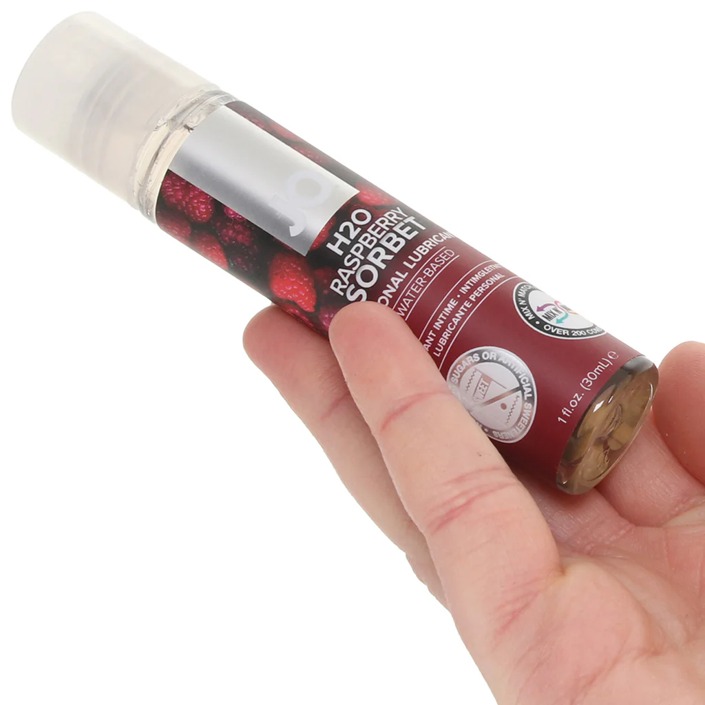 H2O Flavored Lube 1oz/30ml in Raspberry Sorbet - Image 4