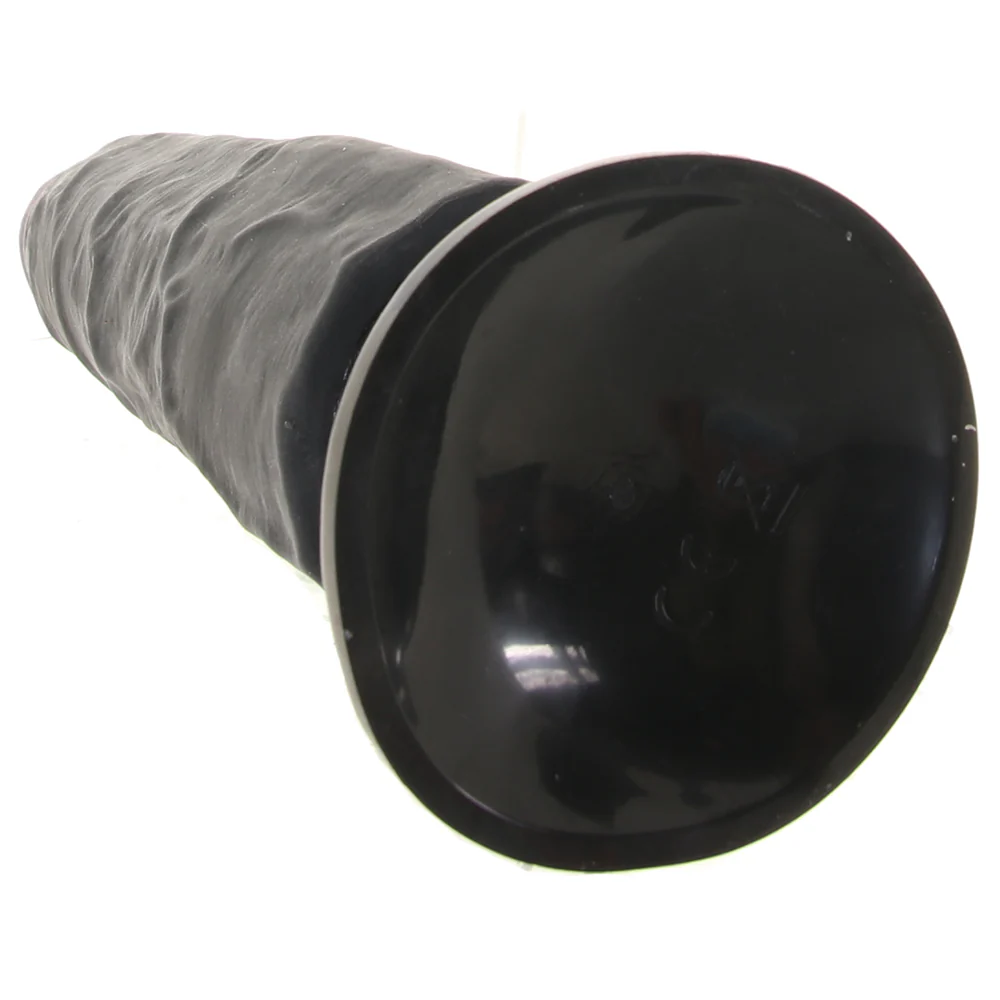 Real Feel Deluxe 7 Inch Vibrating Wall Banger Dildo in Blac - Image 5