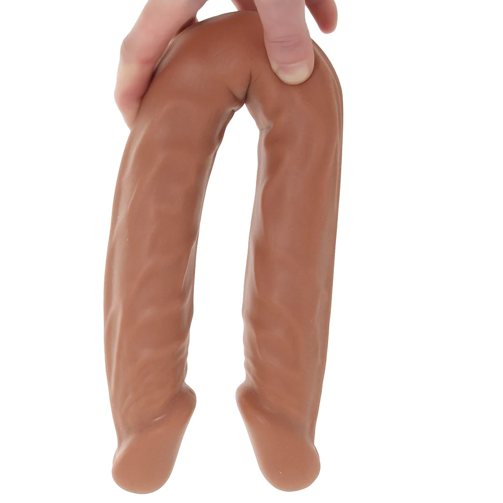 RealRock 18 Inch Double Dildo in Tan - Image 2