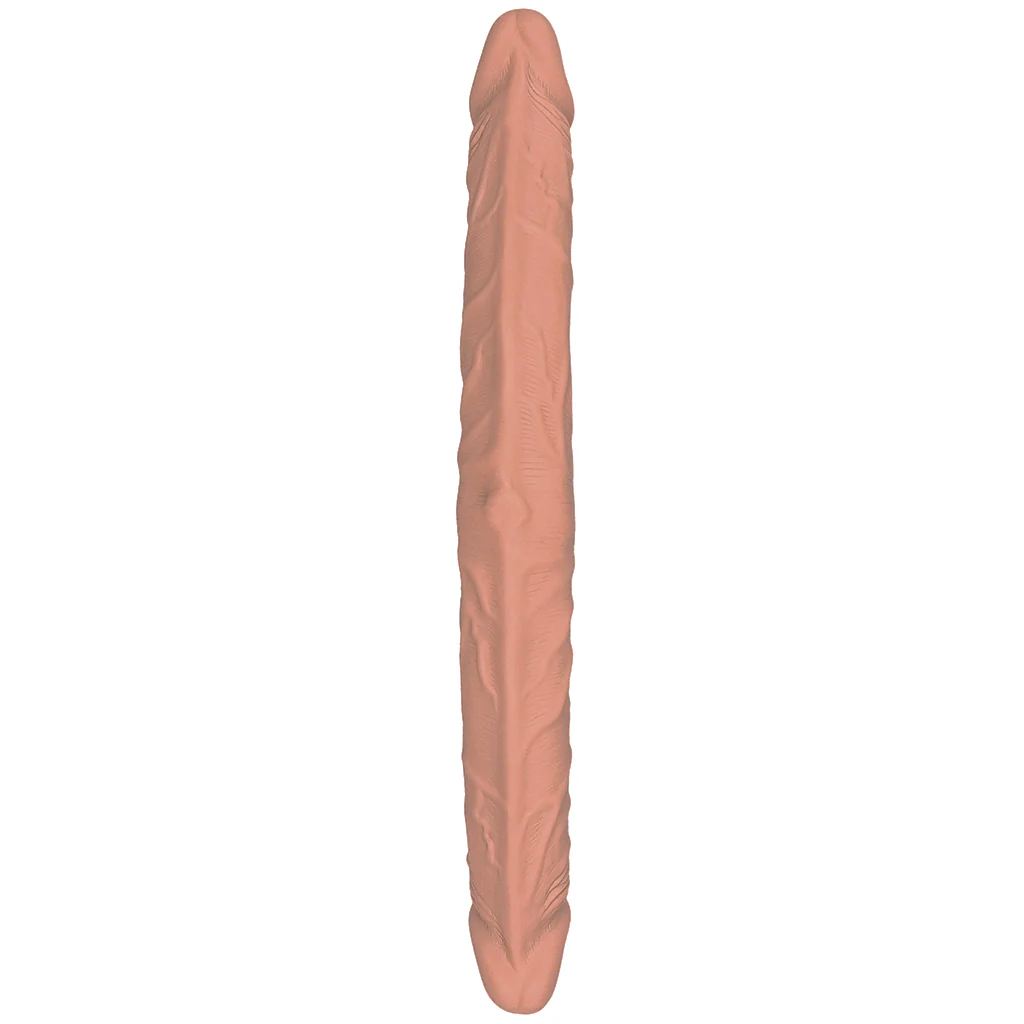 RealRock 18 Inch Double Dildo in Tan - Image 3