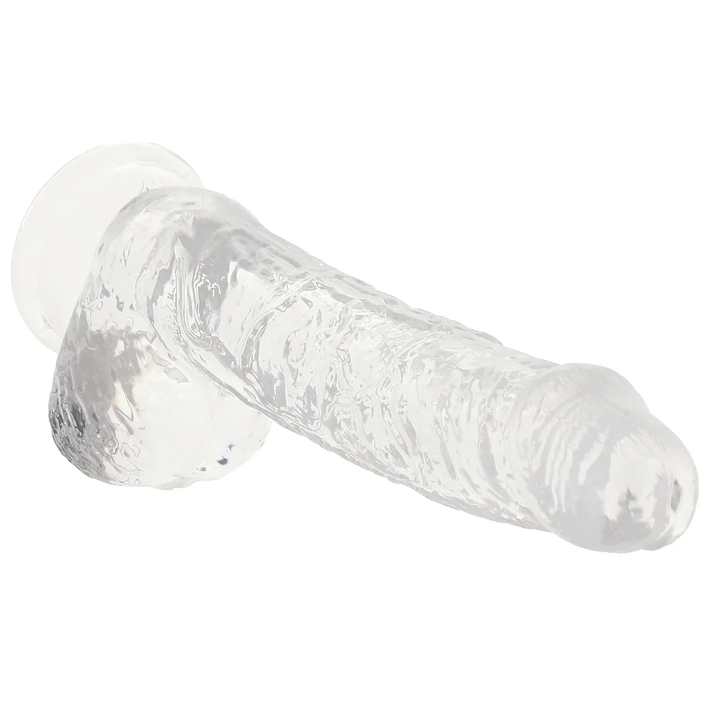 RealRock 5 Inch Realistic Ballsy Dildo in Crystal Clear - Image 2