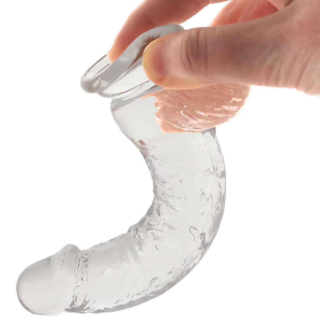 RealRock 5 Inch Realistic Ballsy Dildo in Crystal Clear - Image 8