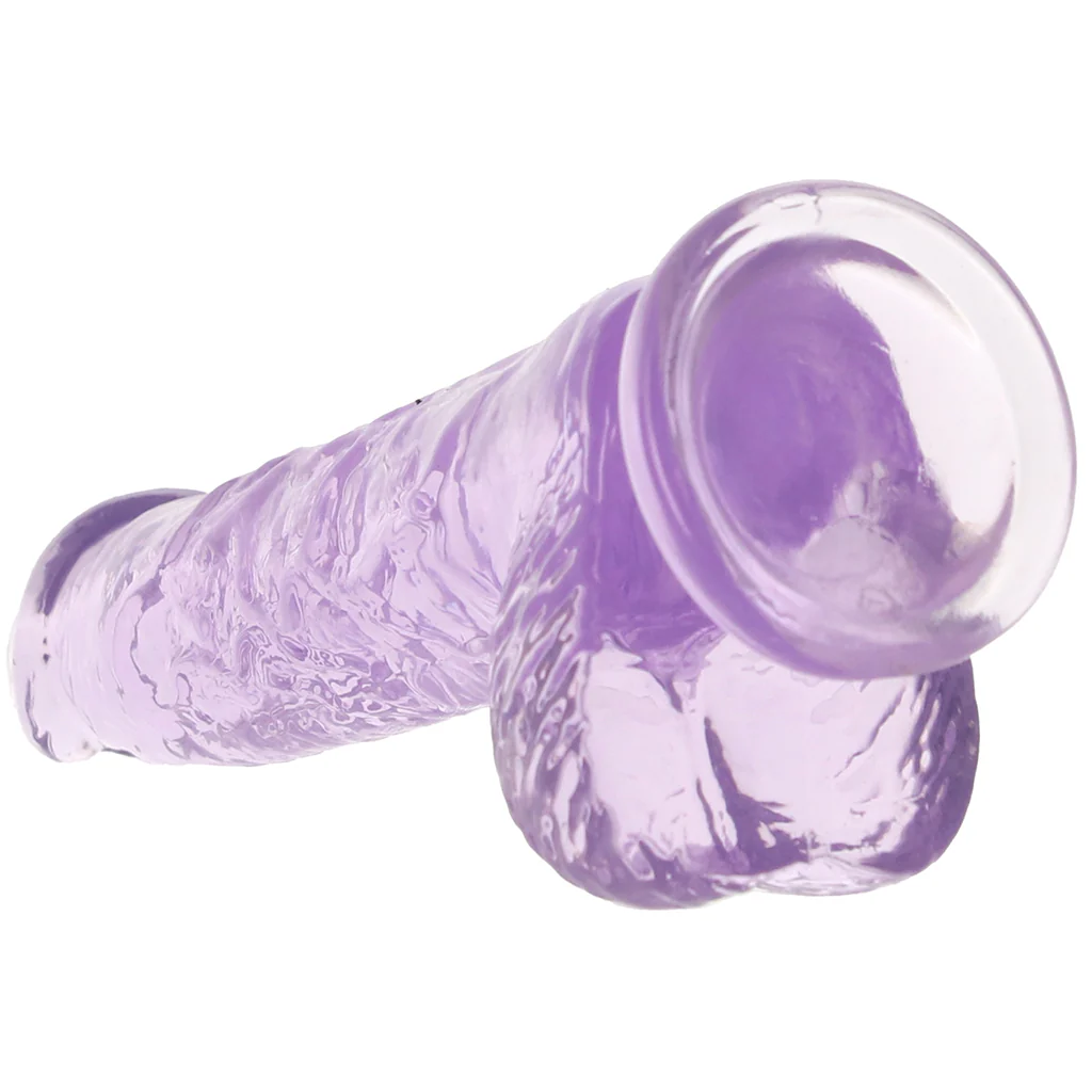 RealRock 5 Inch Realistic Ballsy Dildo in Purple - Image 6