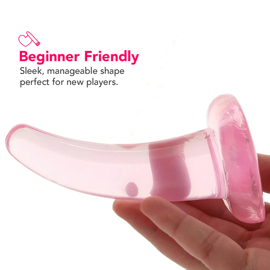 RealRock 5 Inch Slim Dildo in Pink - Image 4