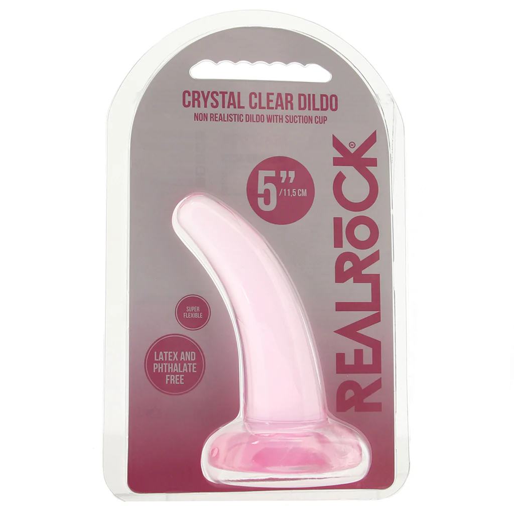 RealRock 5 Inch Slim Dildo in Pink - Image 6
