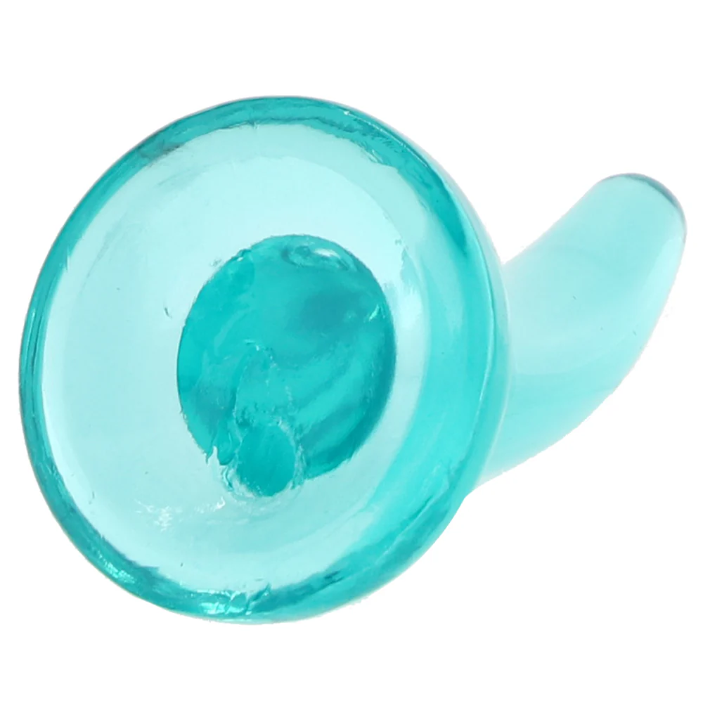 RealRock 5 Inch Slim Dildo in Turquoise - Image 5