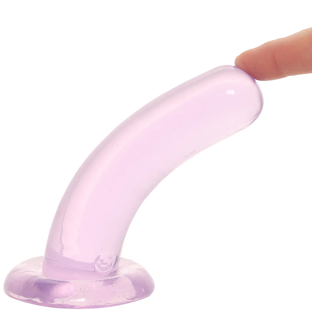 RealRock 5 Inch Straight Dildo in Purple - Image 7