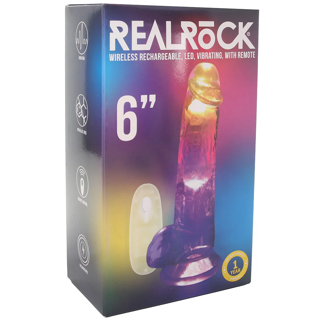 RealRock 6 Inch Light Up Vibrating Ballsy Dildo - Image 9