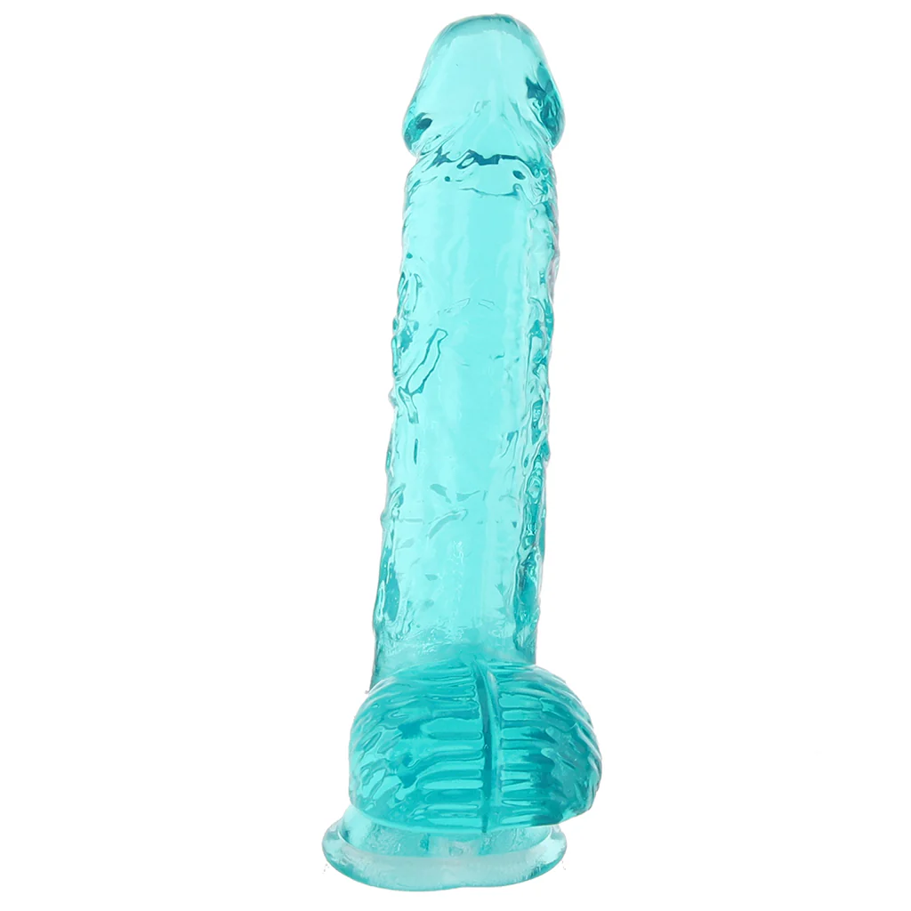 RealRock 6 Inch Realistic Ballsy Dildo in Turquoise - Image 3