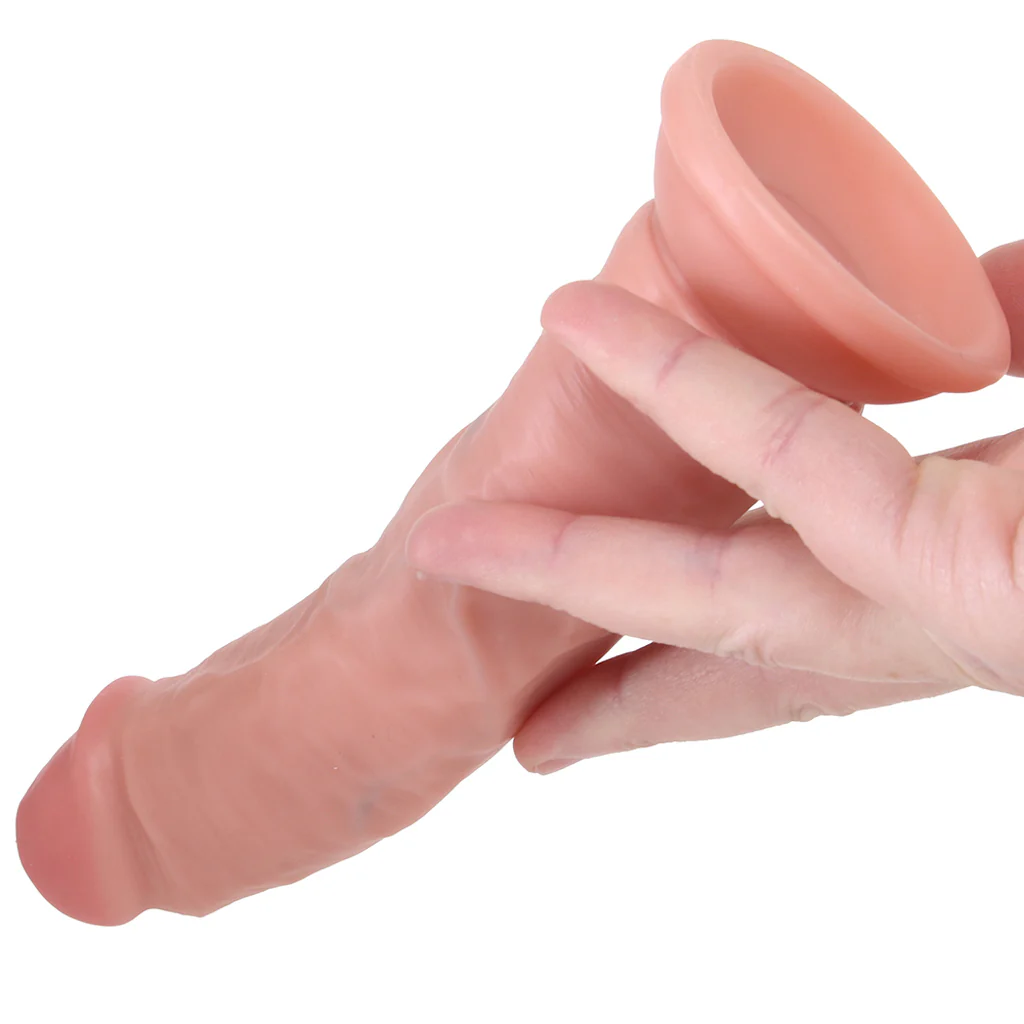 RealRock 6 Inch Vibrating Dildo in Light - Image 4